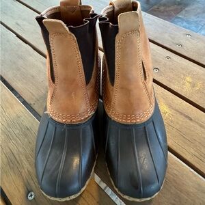 LL Bean Duck Boots, pull-on, size 8 women’s. well-loved but plenty of life left